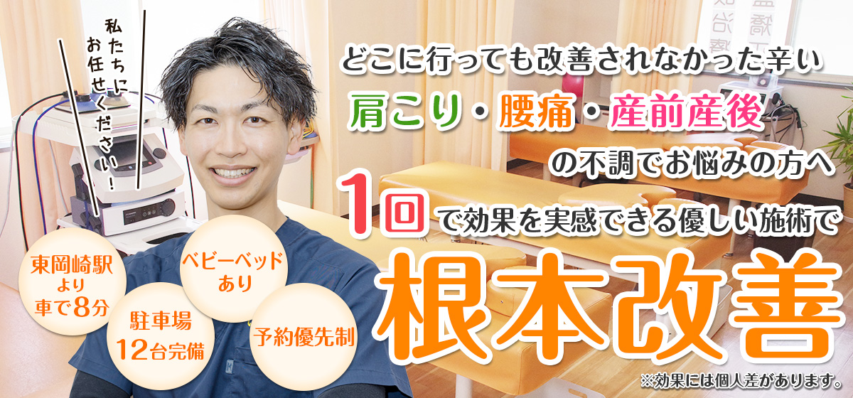 岡崎市で接骨院をお探しなら【いなぐま接骨院】|産後骨盤矯正・むちうち